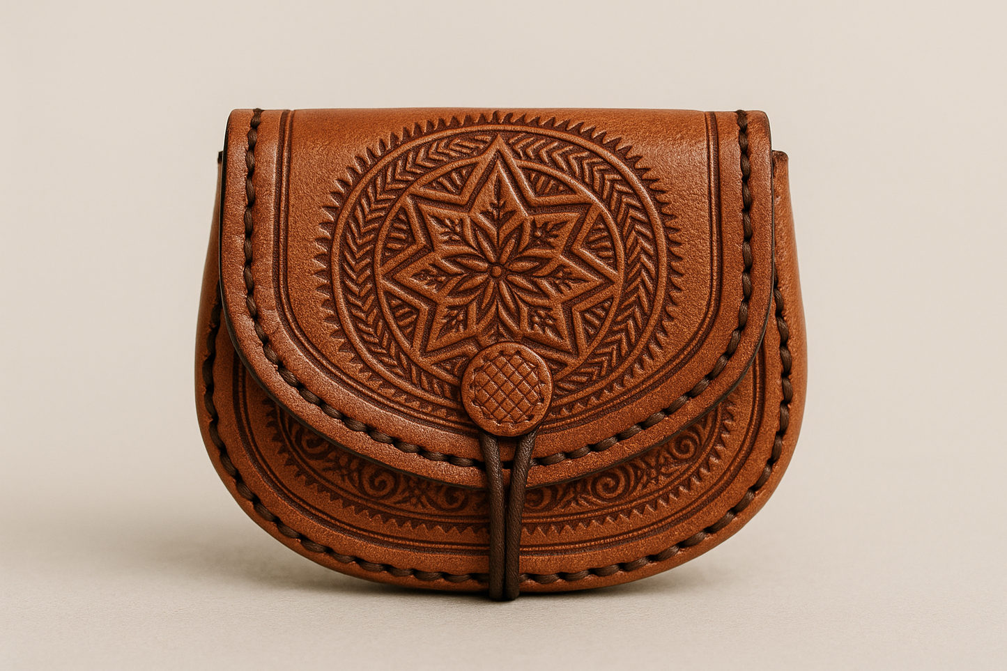 Small Moroccan Leather Coin Purse