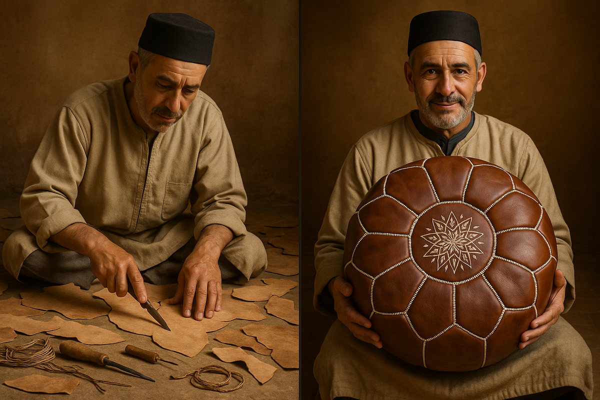 The Value Of Hand crafted Moroccan Leather Poufs
