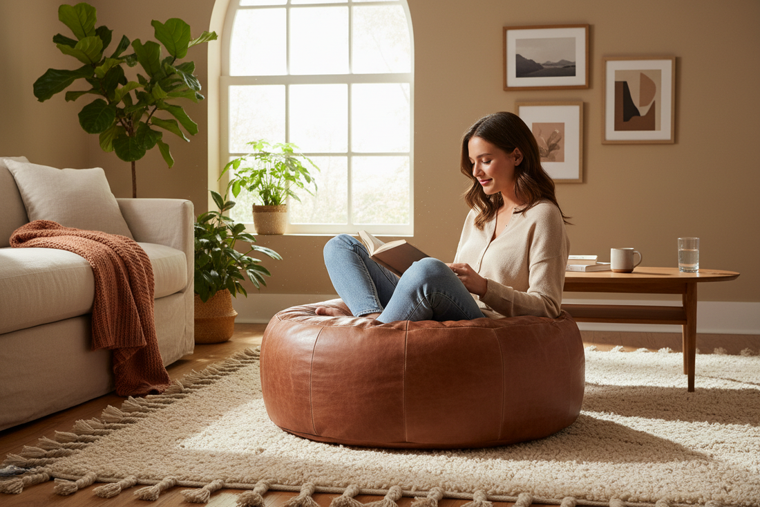 Can You Sit on a Moroccan Leather Pouf? Weight Limits Explained