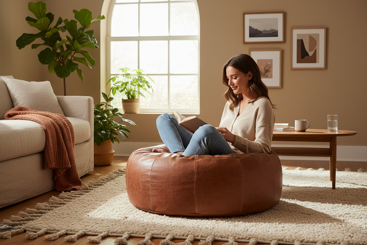 Can You Sit on a Moroccan Leather Pouf? Weight Limits Explained