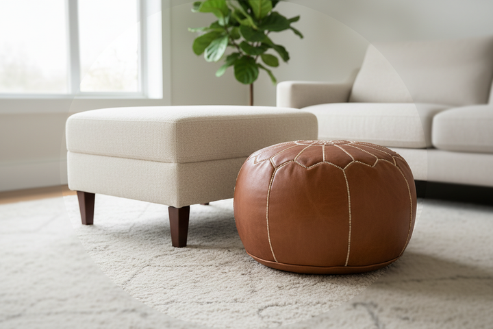 Round Pouf vs Square Ottoman: Which One Fits Your Home?