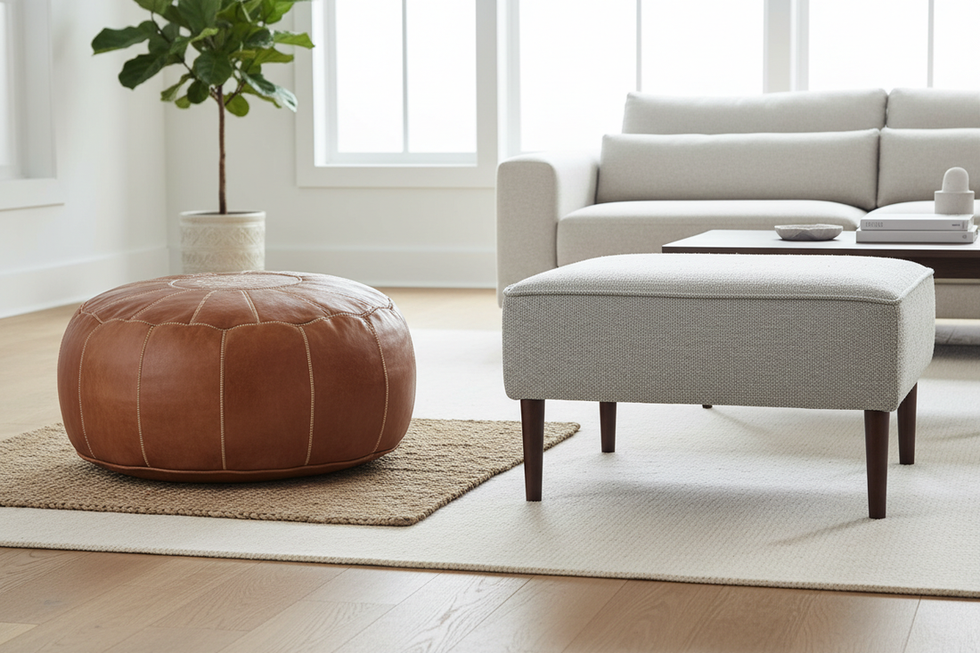 The Difference Between a Pouf and an Ottoman (It Matters)