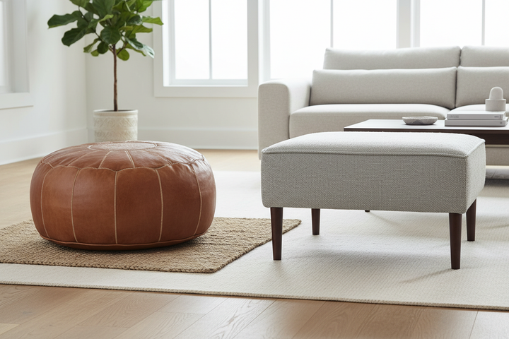The Difference Between a Pouf and an Ottoman (It Matters)