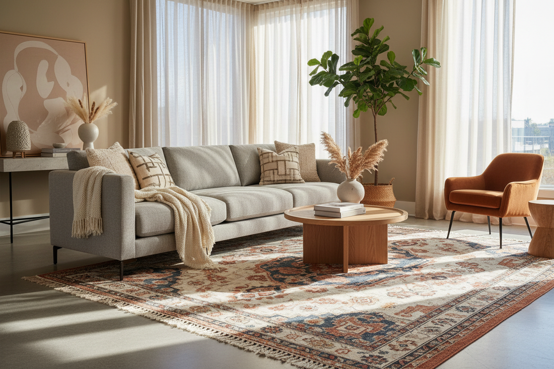 Rug Under Sofa: Yes or No? Interior Designers Weigh In