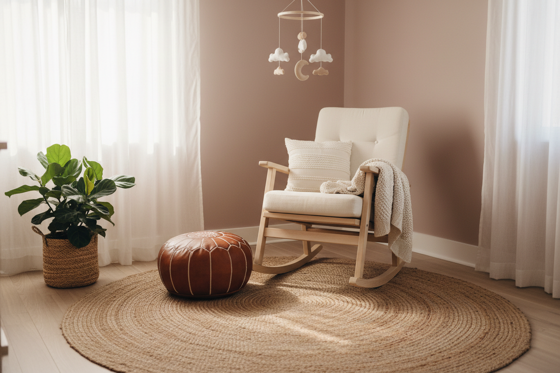 Moroccan Pouf for a Nursery: Is Leather Safe?
