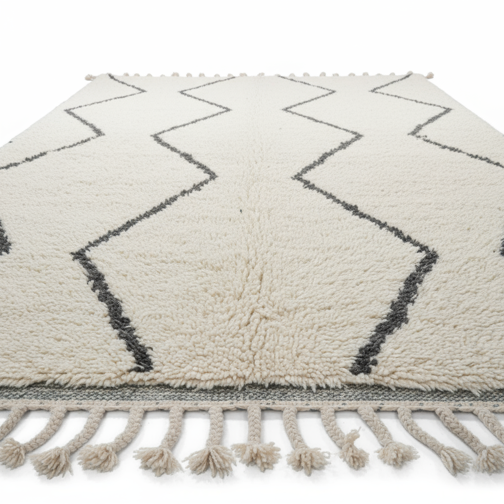 Close-up detail shot of rug texture