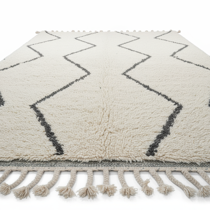 Close-up detail shot of rug texture