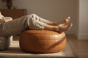 Feet on Pouf