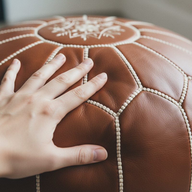 Hand on Leather