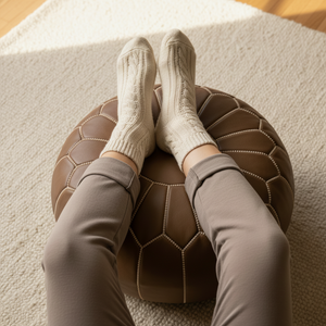 Image 5 — Styled Shot with Person (Legs Only)