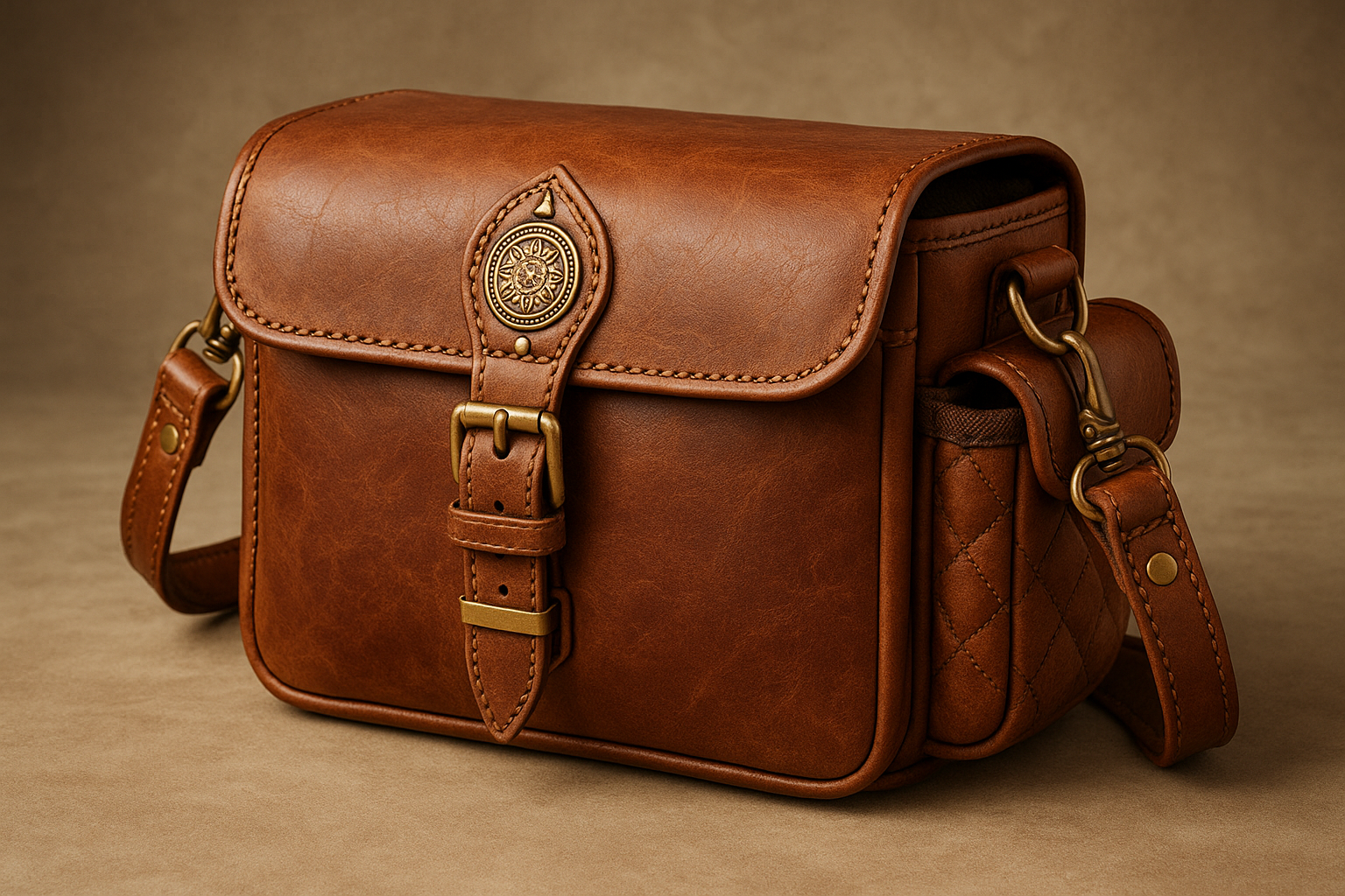 Moroccan Leather Camera Bag