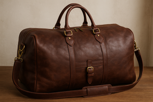 Extra Large Moroccan Leather Weekender Bag