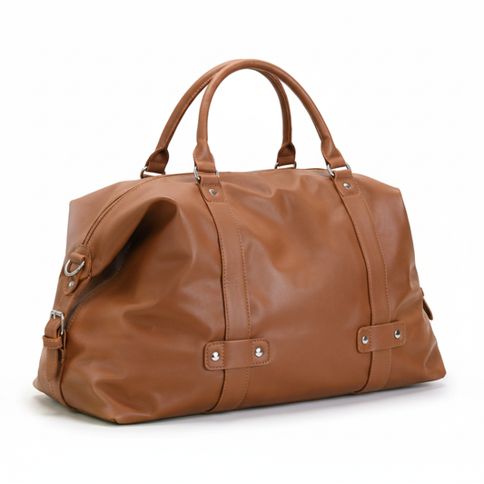 Leather Duffle Bag – Side Angle