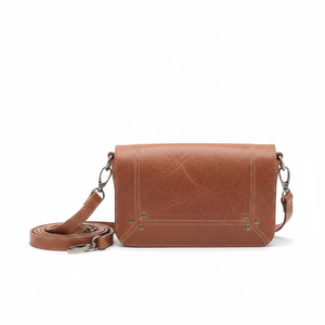 Moroccan Leather Crossbody Bag – Studio Shot