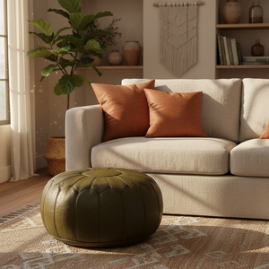 Moroccan Pouf - Interior Scene
