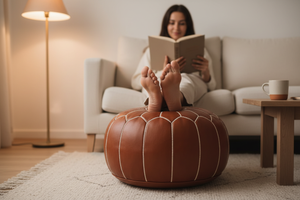 Moroccan Pouf Lifestyle Shot