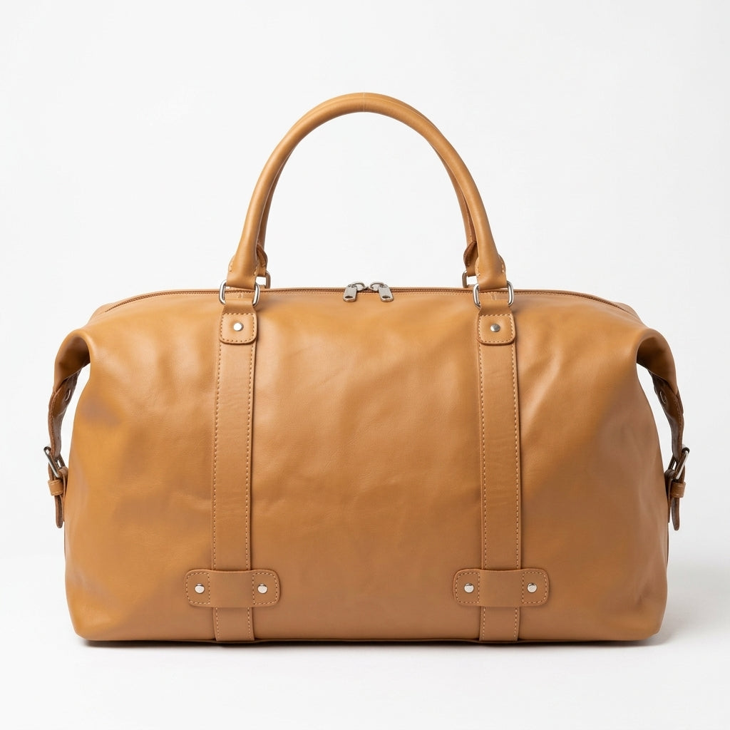 Moroccan Leather Duffle Bag – Handcrafted in Marrakech