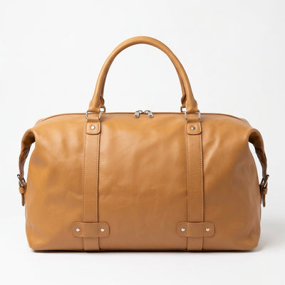 Moroccan Leather Duffle Bag – Handcrafted in Marrakech