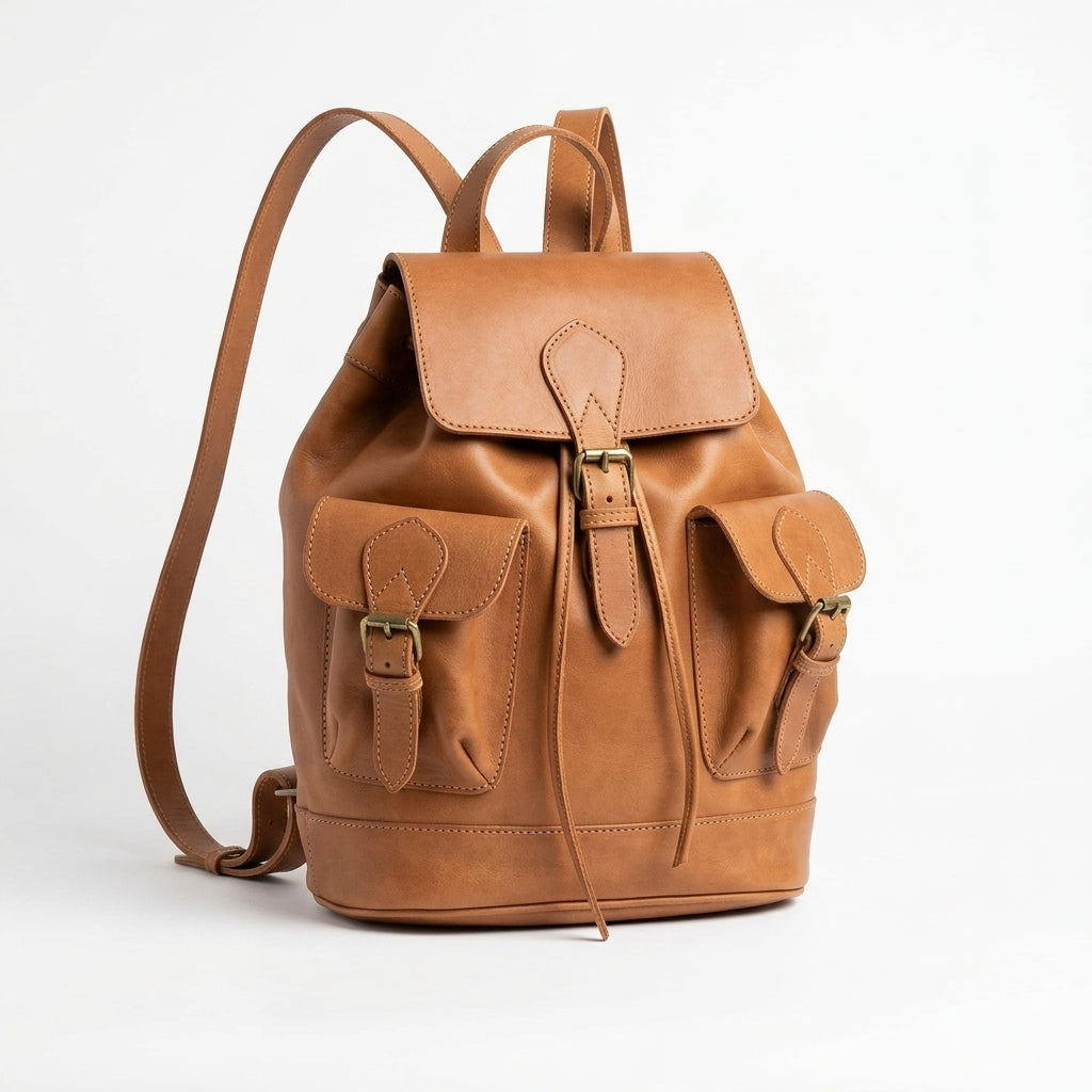 Zaino Heritage in pelle – Vera pelle color cuoio
