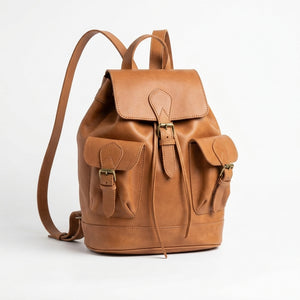 Zaino Heritage in pelle – Vera pelle color cuoio
