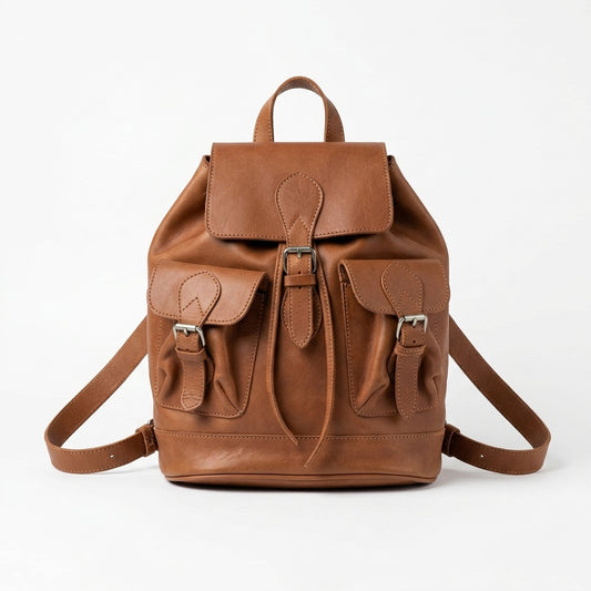 Zaino Heritage in pelle – Vera pelle color cuoio