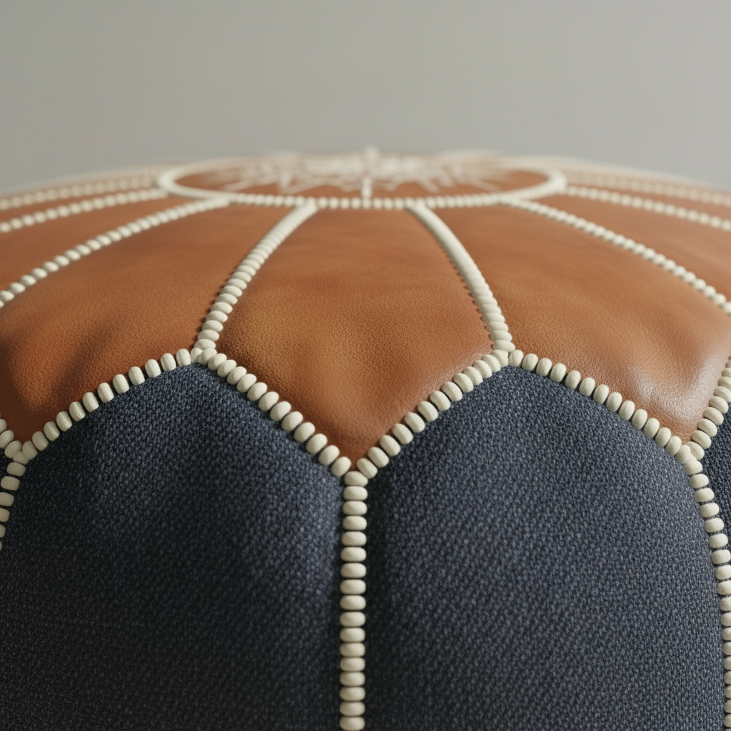 Pouf detail without plus sign