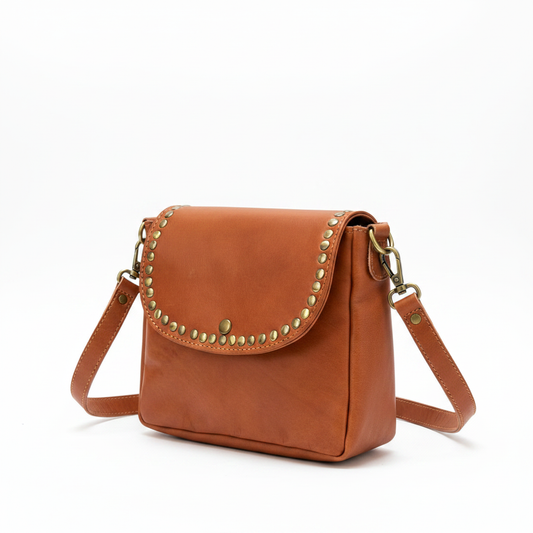 Structured Studded Bag – 3/4 Angle