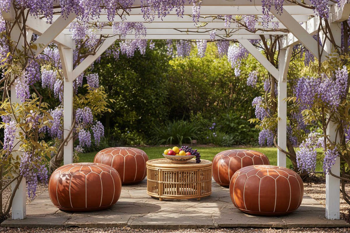Three Outdoor Poufs – Garden Lifestyle