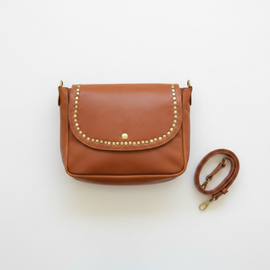 Wide Studded Bag – Flat Lay