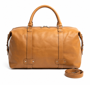 Moroccan Leather Duffle Bag – Handcrafted in Marrakech