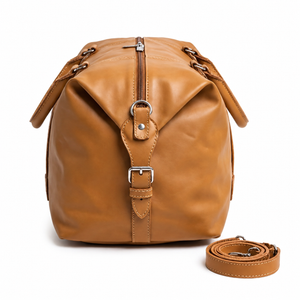 Moroccan Leather Duffle Bag – Handcrafted in Marrakech
